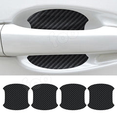 Car Door Bowl Stickers Carbon Fiber Pattern Handle Stickers 4pcs/8pcs Set