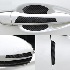 Car Door Bowl Stickers Carbon Fiber Pattern Handle Stickers 4pcs/8pcs Set