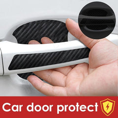 Car Door Bowl Stickers Carbon Fiber Pattern Handle Stickers 4pcs/8pcs Set