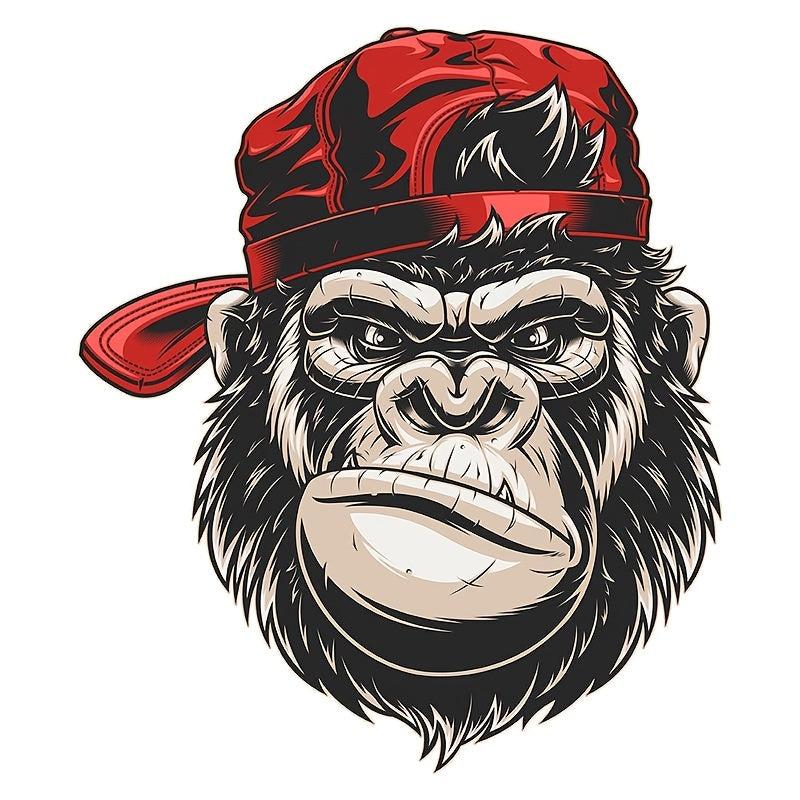 King Kong Stickers Car Door Bumper Decals Scratch Cover Trucks Vans Laptops