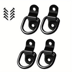4pcs D-shaped Pull Ring Buckle Tie Piece Cargo Trailer Fastening Buckle