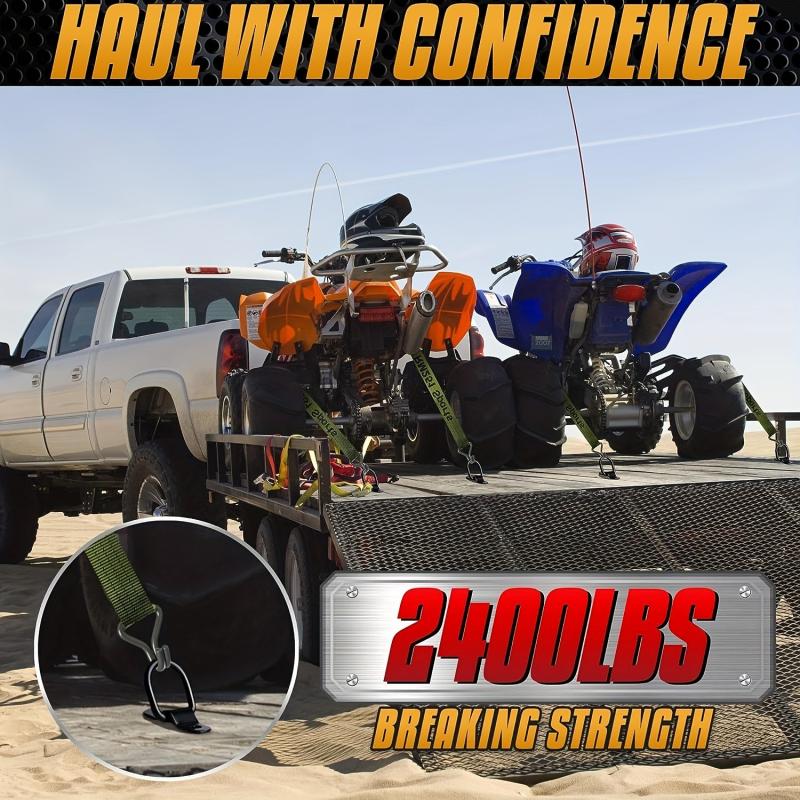 4pcs D-shaped Pull Ring Buckle Tie Piece Cargo Trailer Fastening Buckle