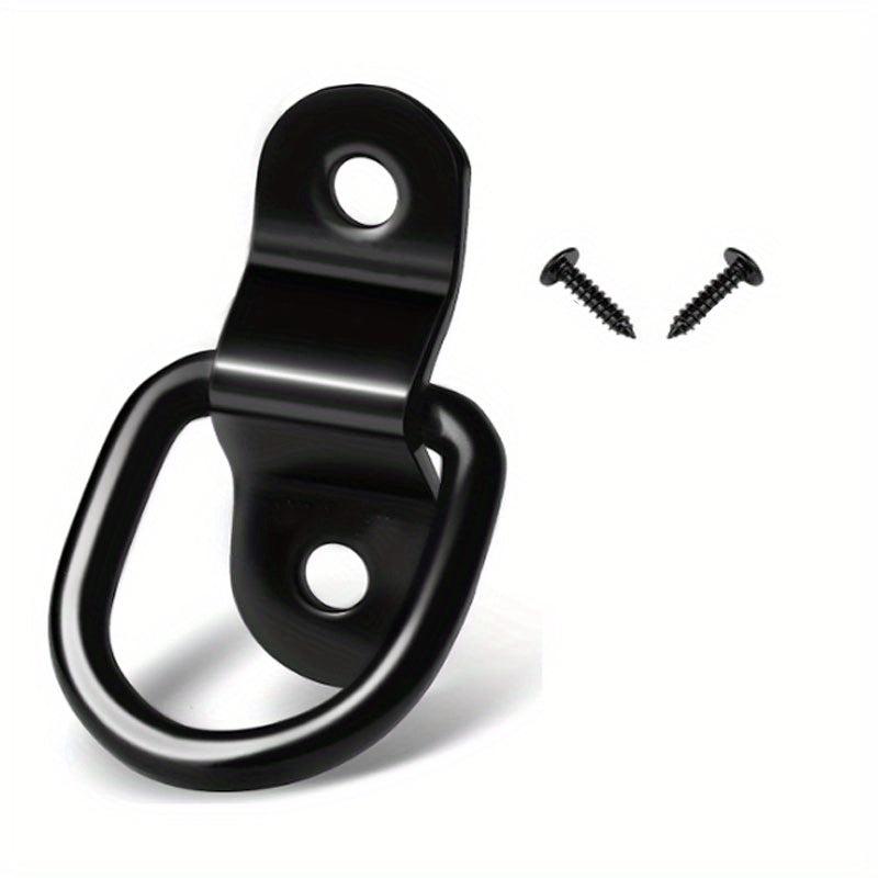 4pcs D-shaped Pull Ring Buckle Tie Piece Cargo Trailer Fastening Buckle