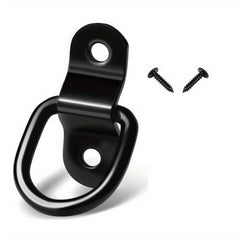 4pcs D-shaped Pull Ring Buckle Tie Piece Cargo Trailer Fastening Buckle