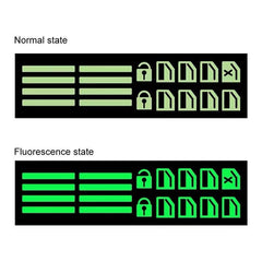 Car Window Button Luminous Sticker Night Fluorescent Decal Auto Accessory