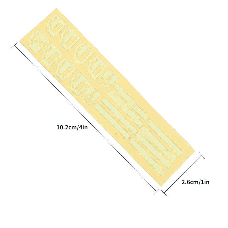Car Window Button Luminous Sticker Night Fluorescent Decal Auto Accessory