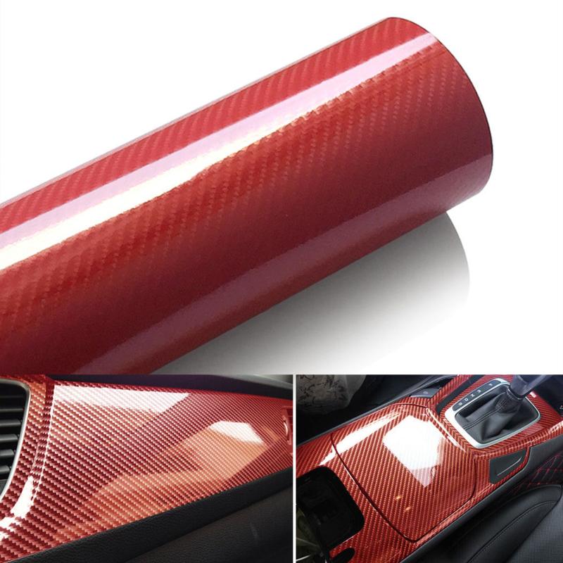 5D Carbon Fiber Vinyl Film Wrap Sticker Decals Car Styling