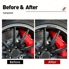 4pcs Reflective Racing Tires Decals Waterproof Alloy Rim Wheel Hub Stickers