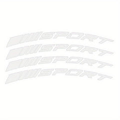 4pcs Reflective Racing Tires Decals Waterproof Alloy Rim Wheel Hub Stickers