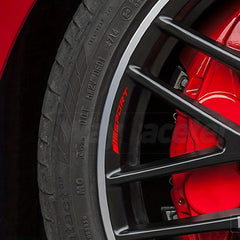 4pcs Reflective Racing Tires Decals Waterproof Alloy Rim Wheel Hub Stickers