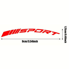 4pcs Reflective Racing Tires Decals Waterproof Alloy Rim Wheel Hub Stickers