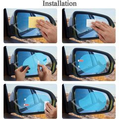 4pcs Car Rainproof Film - Keep Mirrors Clear & Fog
