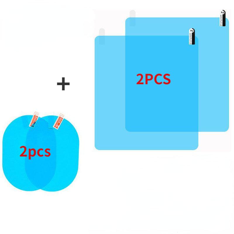 4pcs Car Rainproof Film - Keep Mirrors Clear & Fog