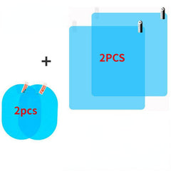 4pcs Car Rainproof Film - Keep Mirrors Clear & Fog