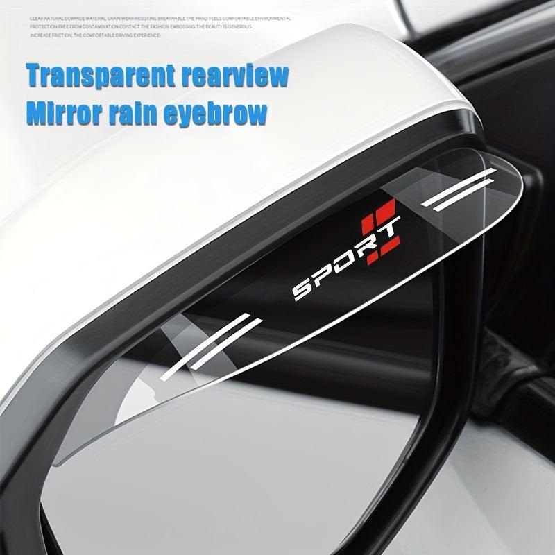 2pcs PVC Car Rearview Mirror Rain Cover Car Accessories