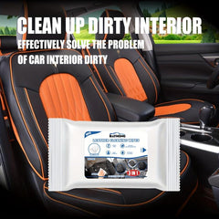 Car Faux Leather Cleaning Wipe Seat Interior Wash Decontamination