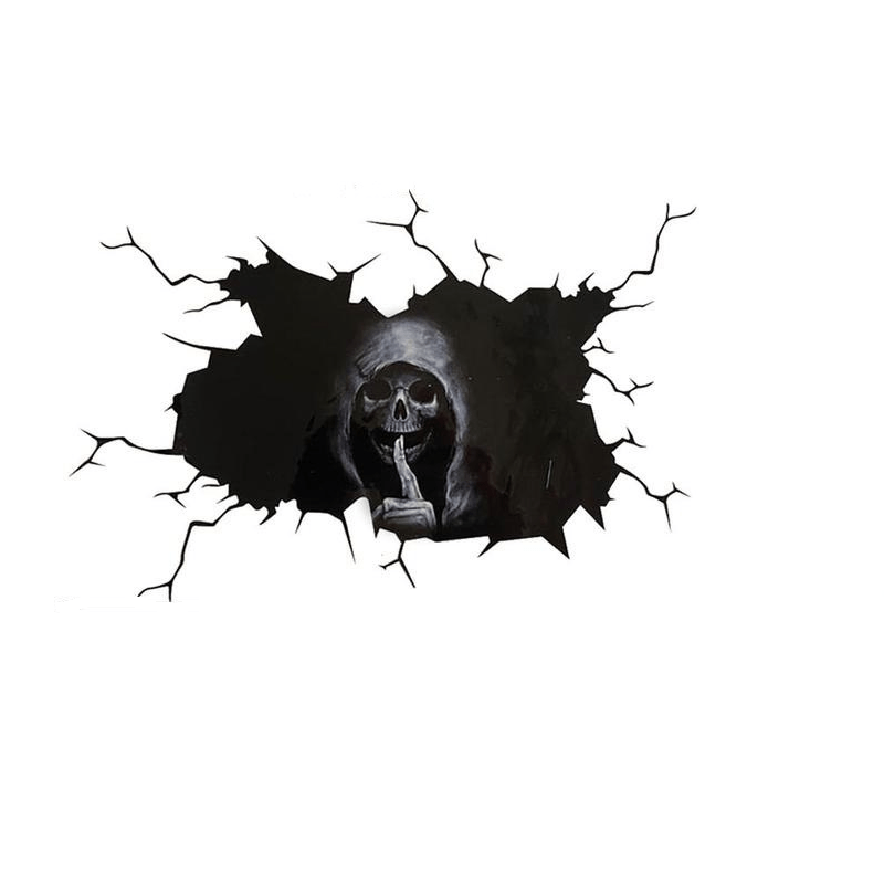 Halloween Skull Window Stickers 1pc or 2pcs