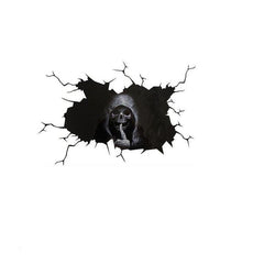 Halloween Skull Window Stickers 1pc or 2pcs