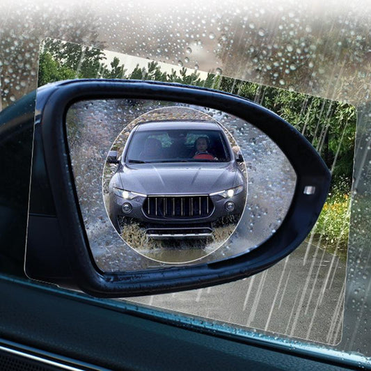 6 Pcs Car Waterproof Film Frameless Convex Rear View Mirror Rainproof