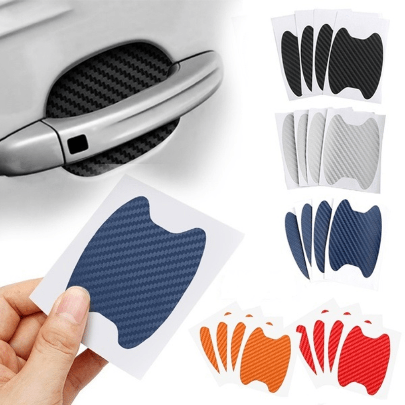 4pcs Car Door Sticker Scratches Resistant Cover Protection Film