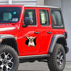 Chihuahua Car Cracking Sticker 3D Vinyl Waterproof Decals