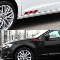 6Pcs 3D Reflective Car Styling Strips Set