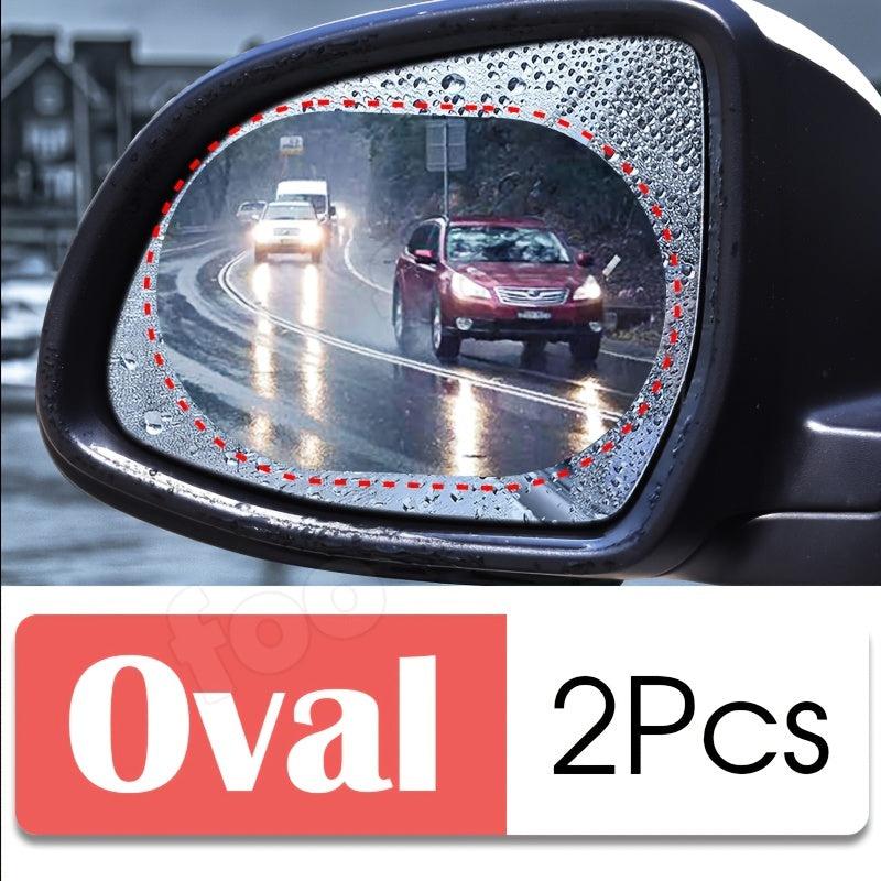 2Pcs Car Rainproof Film Anti Fog Clear Waterproof Sticker