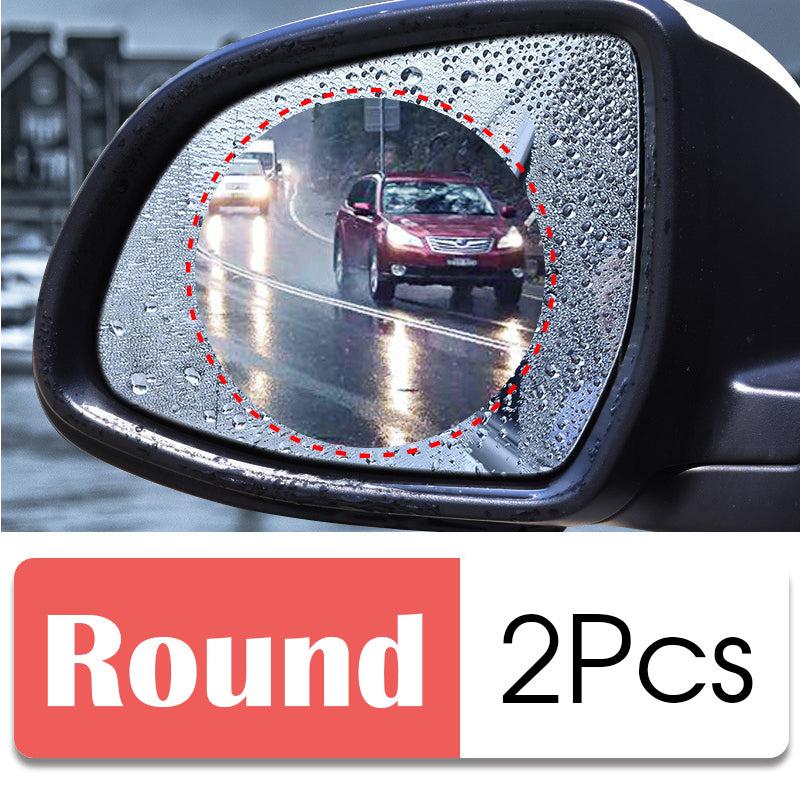 2Pcs Car Rainproof Film Anti Fog Clear Waterproof Sticker