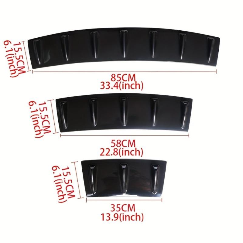 Universal ABS Rear Bumper Lip Spoiler Diffuser Shark Style