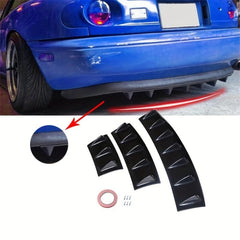 Universal ABS Rear Bumper Lip Spoiler Diffuser Shark Style