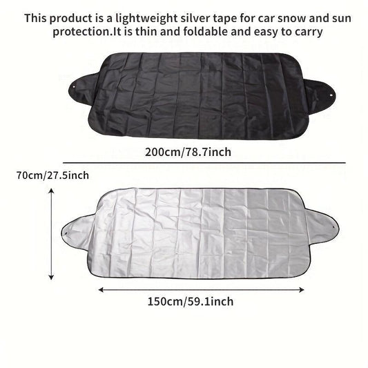 Foldable Windshield Cover for Snow and Sun Protection