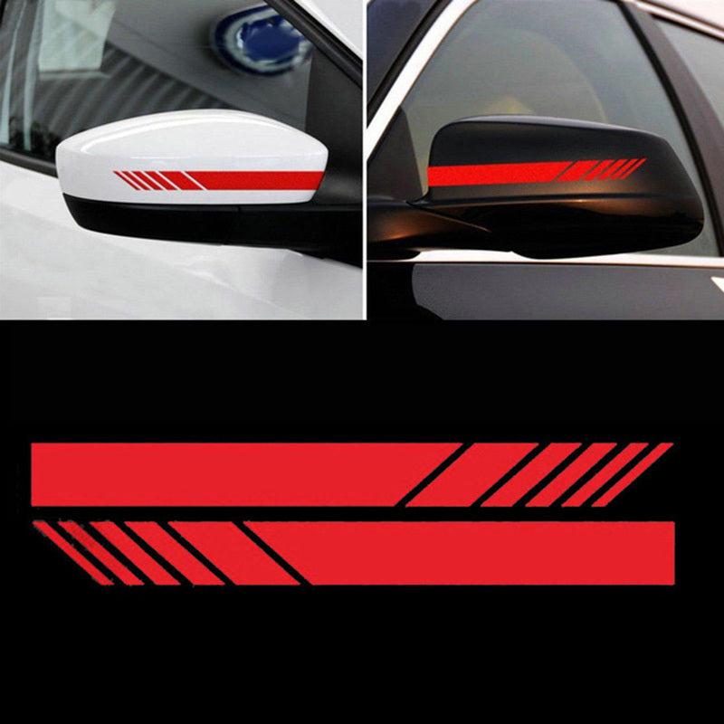 2pcs Rear View Mirror Stickers PET Car Sticker Rearview Mirror Side