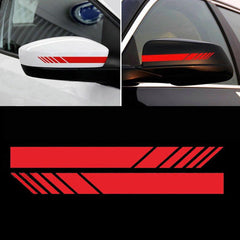 2pcs Rear View Mirror Stickers PET Car Sticker Rearview Mirror Side