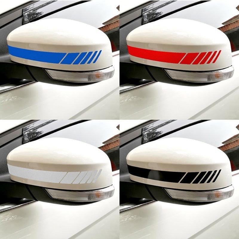 2pcs Rear View Mirror Stickers PET Car Sticker Rearview Mirror Side