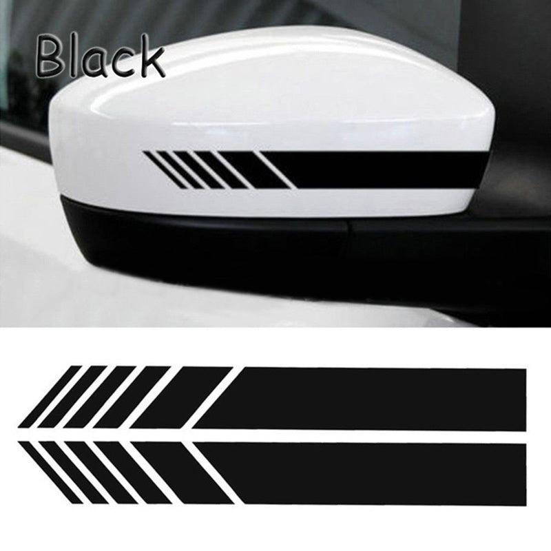 2pcs Rear View Mirror Stickers PET Car Sticker Rearview Mirror Side