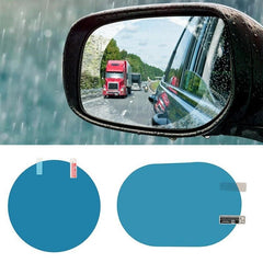 2pcs Car Sticker Rearview Mirror Rainproof Film Anti Fog Auto Safety