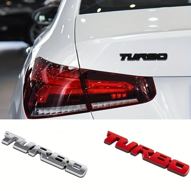 3D Metal TURBO Car Emblem for Universal Cars Trucks SUVs