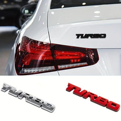 3D Metal TURBO Car Emblem for Universal Cars Trucks SUVs