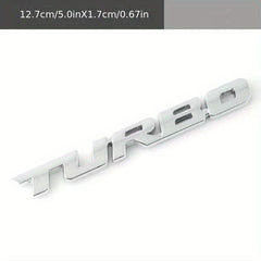 3D Metal TURBO Car Emblem for Universal Cars Trucks SUVs