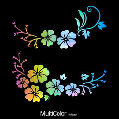 2pcs Flower Car Stickers Body Window Bumper Vinyl Decal Car Accessories