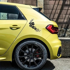 2pcs Flower Car Stickers Body Window Bumper Vinyl Decal Car Accessories