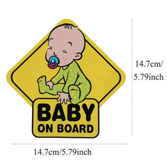 Adorable On Board Decals for Safer Baby in Car