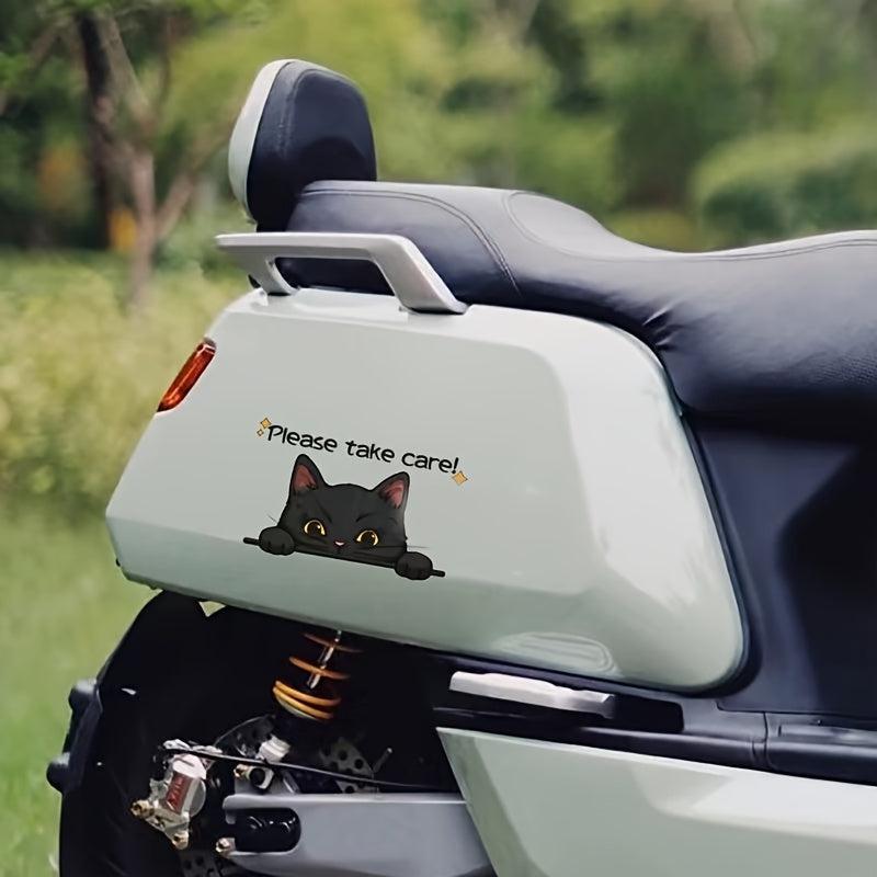 Cartoon Cat Reflective Stickers for Car Doors, Windows, Bumpers