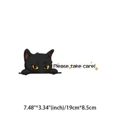 Cartoon Cat Reflective Stickers for Car Doors, Windows, Bumpers