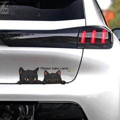 Cartoon Cat Reflective Stickers for Car Doors, Windows, Bumpers