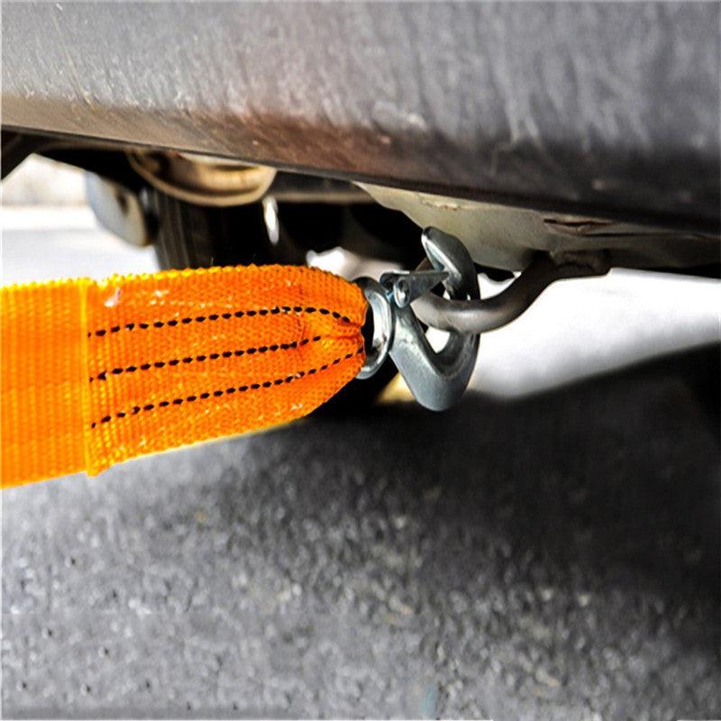 4M 4000mm Tow Strap With Hooks Car Recovery Rope 3 Tons Capacity