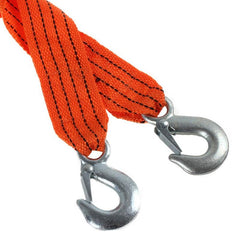 4M 4000mm Tow Strap With Hooks Car Recovery Rope 3 Tons Capacity