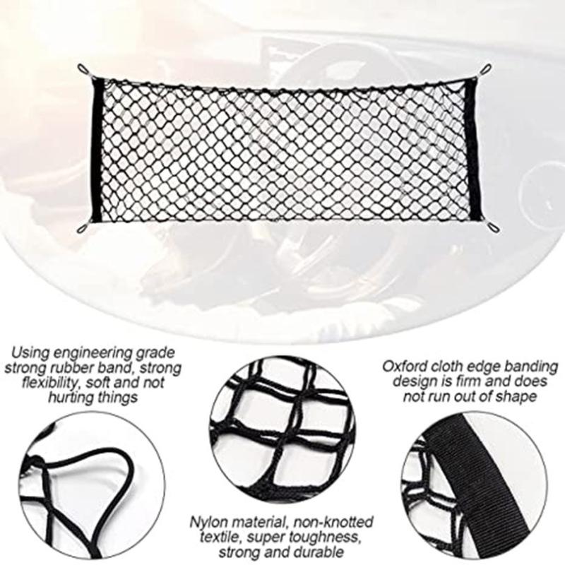 Car Trunk Net Pocket Rear Storage Organizer for Car SUV