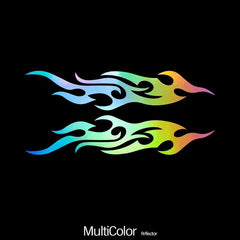 Vibrant Flame Car Stickers Waterproof Vinyl Decals