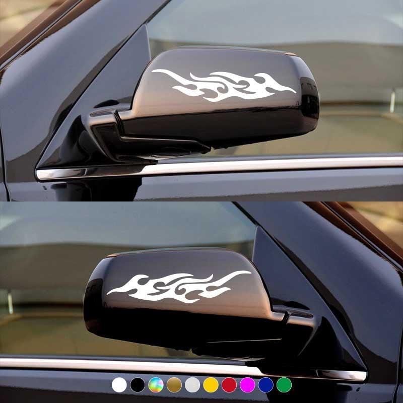 Vibrant Flame Car Stickers Waterproof Vinyl Decals